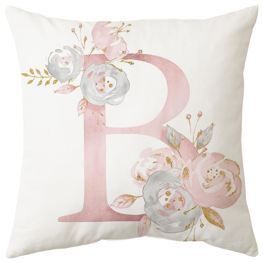 Pillow Cover Letter Valentine's Day Living Room Sofa Pillow Car Waist Pillow Pillow Cover Bedroom