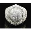 Europe And The United States Elegant Zircon Wedding Ring With Full Rhinestone Design