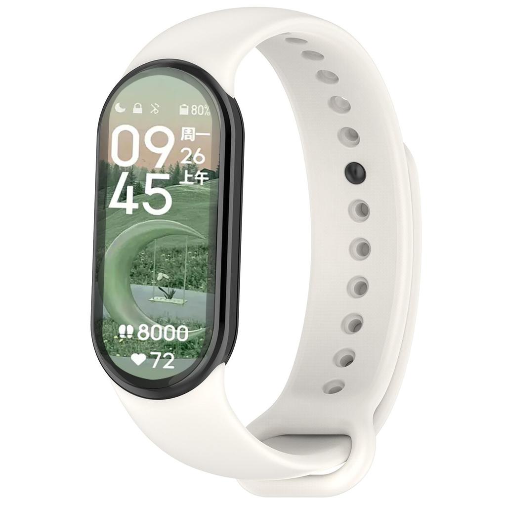 Pulseira de Silicone para Xiaomi Mi Band 9 8 Pulseira NFC Sport Rubber Pulseira Pulseira Correa Xiaomi Smart Band 8 Acessórios