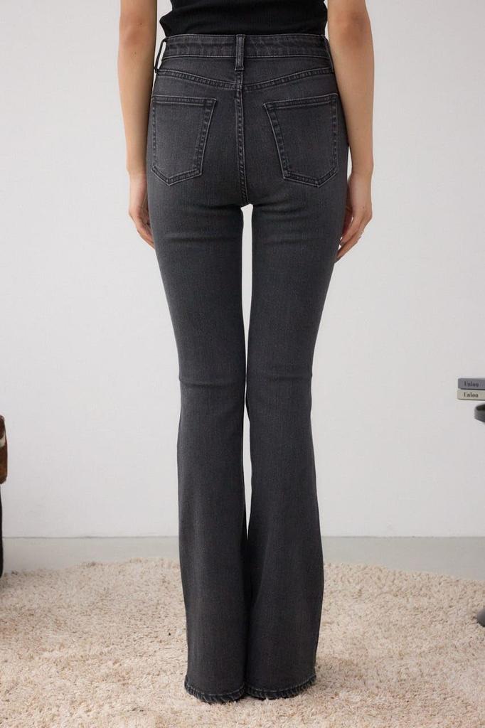 AZUL by moussy AZUL DENIM Rhinestone Flared Denim Size Women's Pants, 250IAC12-0281, M/L/BLK