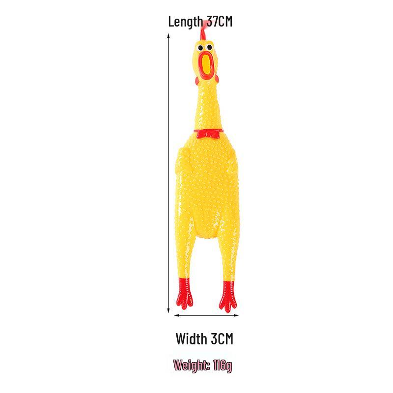 Funny Vinyl Screaming Chicken Toy - Large, Medium, Small Sizes for Creative Pranks & Stress Relief Fun
