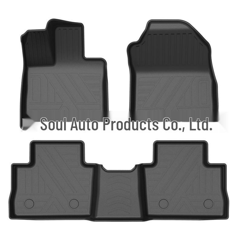 TPE Car Floor Mats for 20-Year Toyota Wildlander - Front & Rear Foot Pads with Trunk Mat.