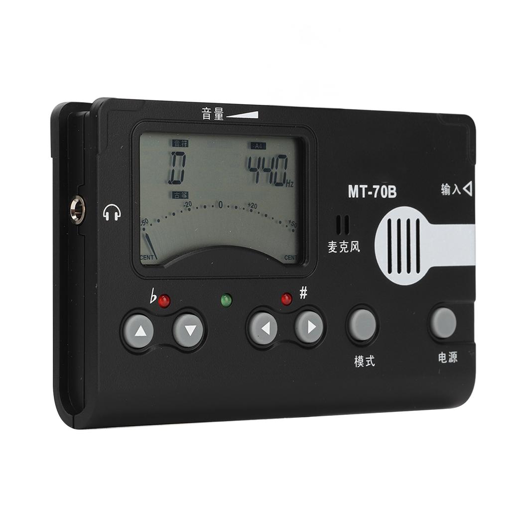 MT 70B Digital Metronome Tuner Tone Generator Guzheng Tuner with Large LCD Display