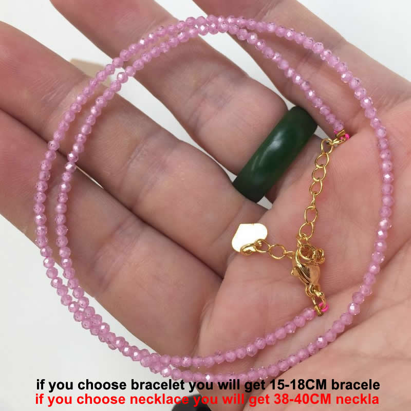 Cutting Flash Beads Gemstones for Men and Women Necklace Bracelet Crystal Quartz agate Choker Jewelry Party Gift Fashion 2-3mm