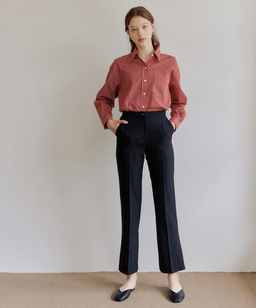 YUPPE Flower Slit Pants_Black