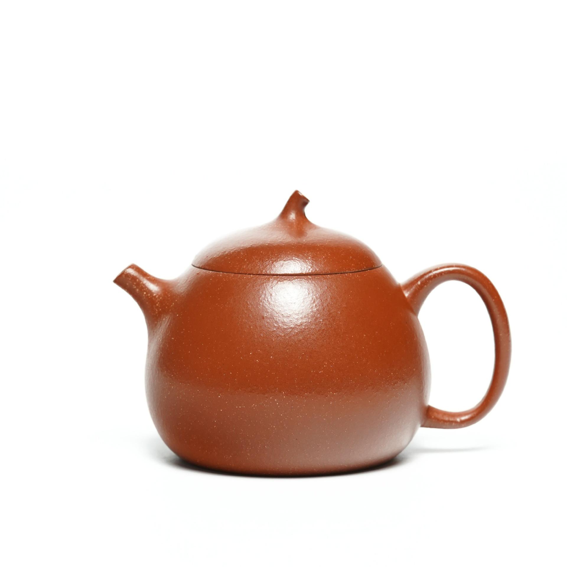 Yixing Zisha Handmade Eggplant Gourd Teapot Set