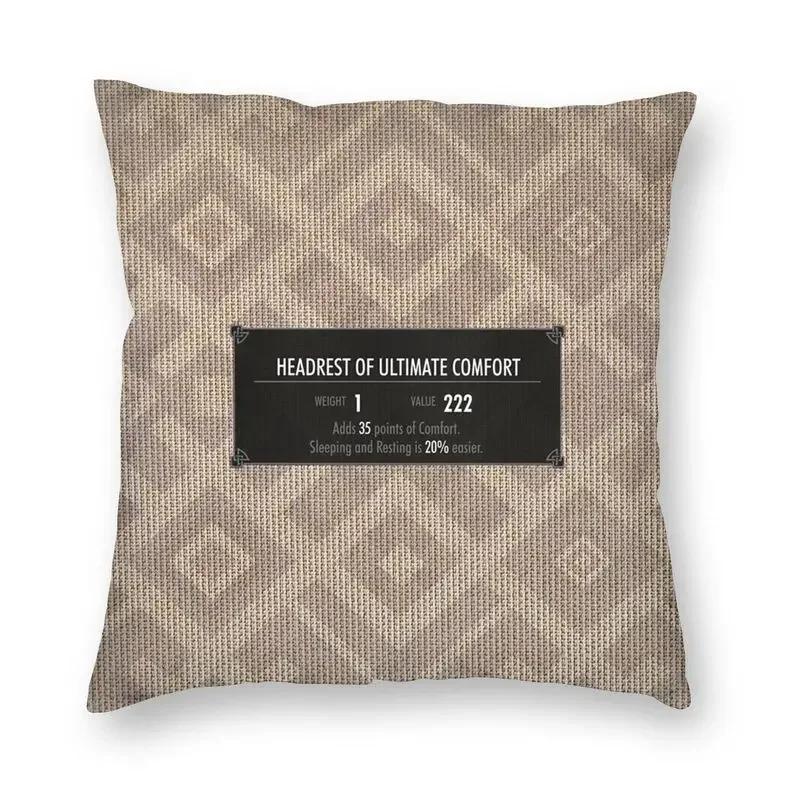 Personalized Hey You You're Finally Awake Cushion Covers Sofa Home Decor Skyrim Meme Square Throw Pillow Cover 45x45cm