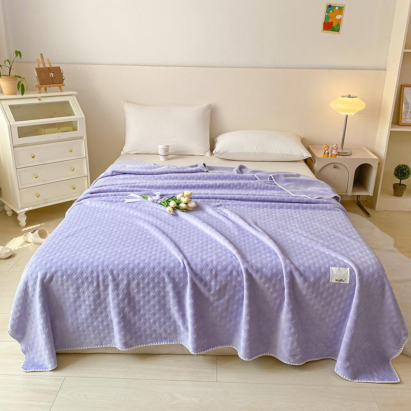 Class A Soft Glutinous Roll Blanket for Cat Summer Quilt Blanket Four Seasons Blanket Huafu Velvet Multifunctional Office Sofas Leisure Nap Blanket