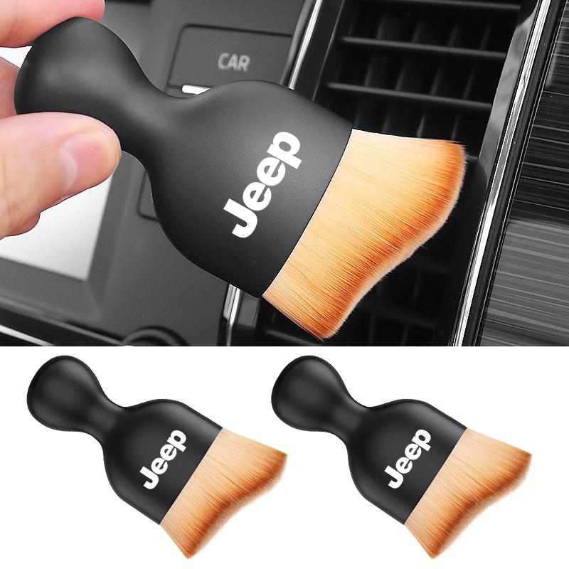 New Car Soft brush automobile interior clean tool instrument panel air outlet For Jeep Wrangler Grand Cherokee Compass Renegade Cherokee Gladiator