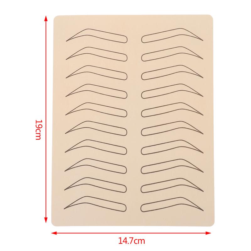 Rubber Tattoo Practice Fake Skin False Eyebrows Tattoo Training Learning 7"X6"