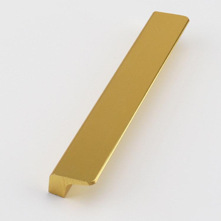 L-Shaped 7-Shaped One-Piece Handle Wardrobe Cabinet Drawer Oxidized Bright Gold Handle Furniture Handle