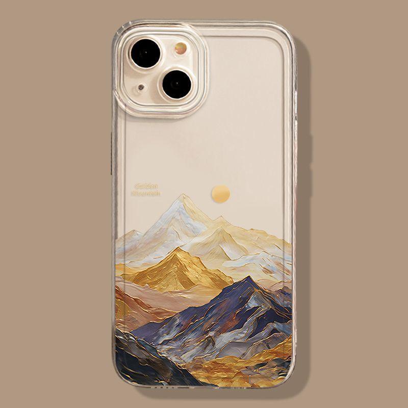 Snow Mountain of Sunrise Annapurna II Cell Phone Case For iPhone 17 16 15 11 12 14 13 Pro Max Mini XS XR 7 8 Plus Silica Cover