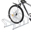 Freestanding Floor Bike Rack for 4 Bikes Galvanized Steel