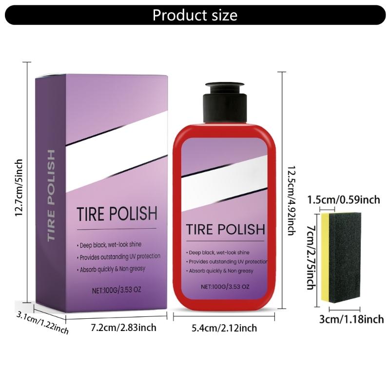 100g Tire Blackening Wheel Cleaners for Car Detailing Paint Iron Remover Cleaner Rims Wheels Dust Rust Remover