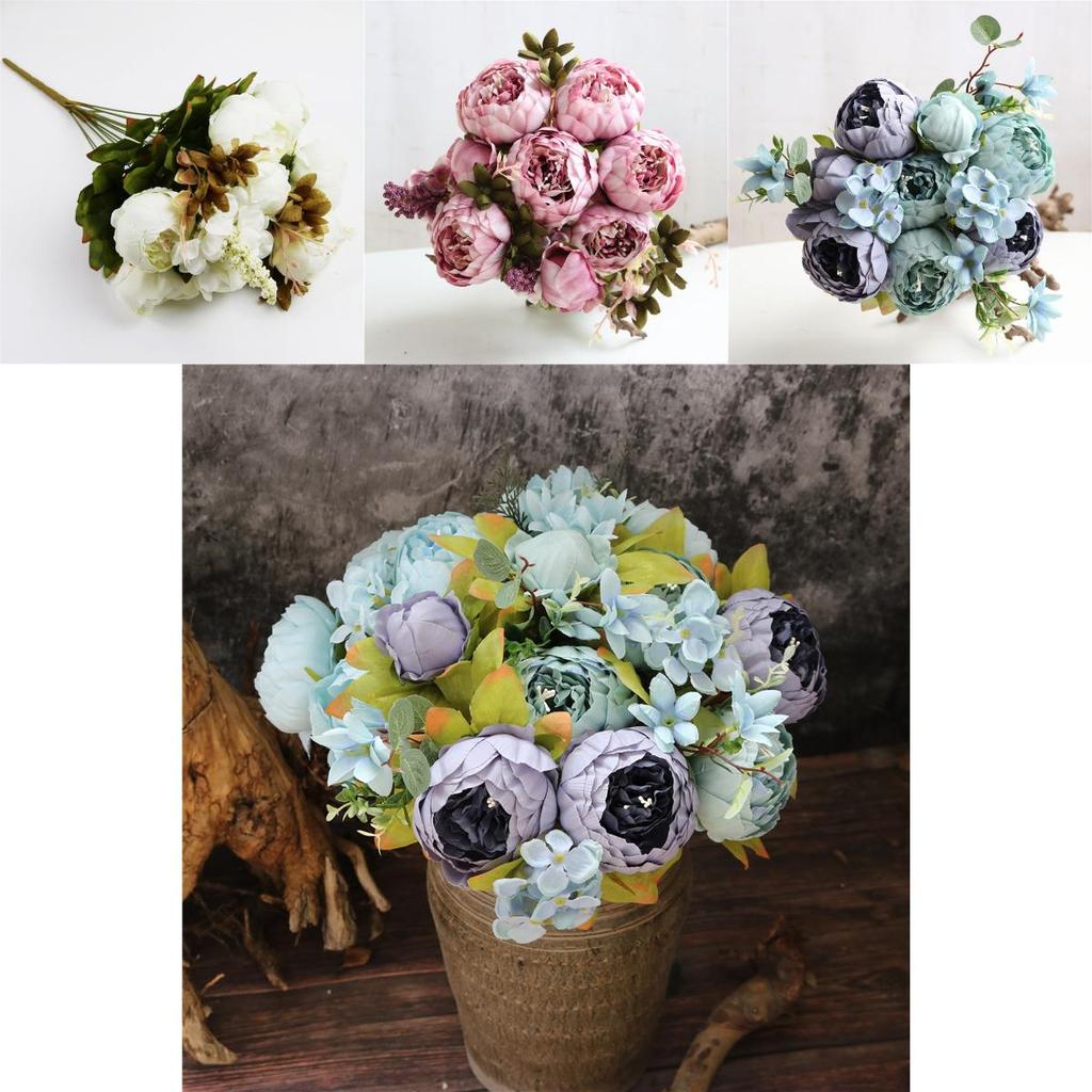 Colored Artificial Peony Flowers Perfect For Home Party Decoration**