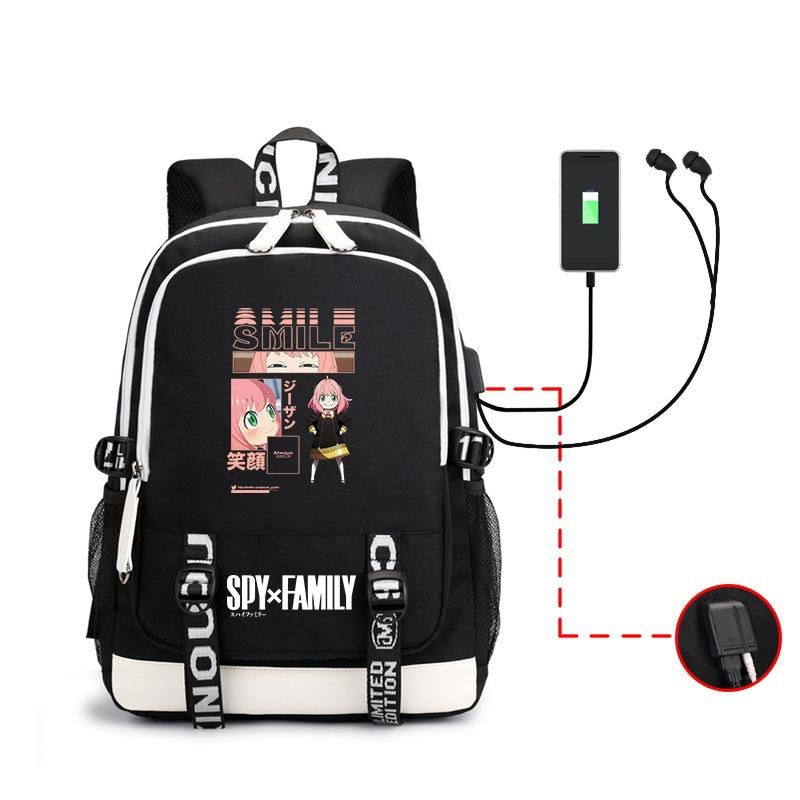 Riman, Spy Play House School Bag Usb Large Capacity Adult Double Shoulder Back