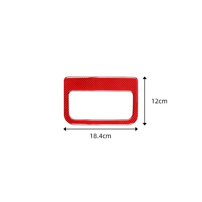 For Mazda CX-5 2017-2018 Real Carbon Fiber Air Outlet Door Panel Trim Decoration Car Accessories Frame Sticker