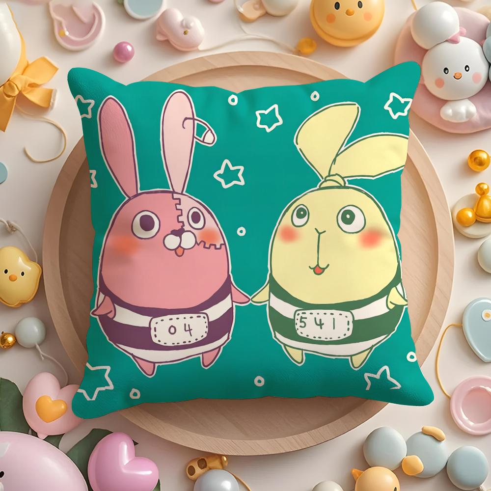 Anime U-Usavich Cushion Cover Home & Car Multi-Scene Pillow Cover - Reversible, Soft & Durable for Daily Use