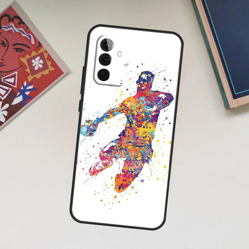 Handball Sport Case For Samsung Galaxy A13 A53 A33 A23 A06 A56 A16 A36 A55 A35 A17 A54 A34 A14 A52 A32 A15
