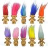 Neue Mini-Troll-Puppen Anime Actionfigur Bunte Haare Familienmitglieder Modelle Sammlung Kinderspielzeug für Heimdekoration Geschenk