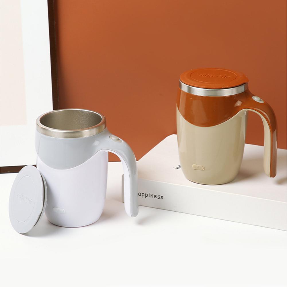 13oz Automatic Stirring Coffee Mug Leakproof Self Stirring Mug Rechargeable Electric Magnetic Mixing Cup for Home Kitchen