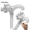 Brown Rhino Cute Rhinoceros Wooden Fashion Walking Stick Decorative Cospaly Cane Halloween Crutch Wand Crosier 92cm
