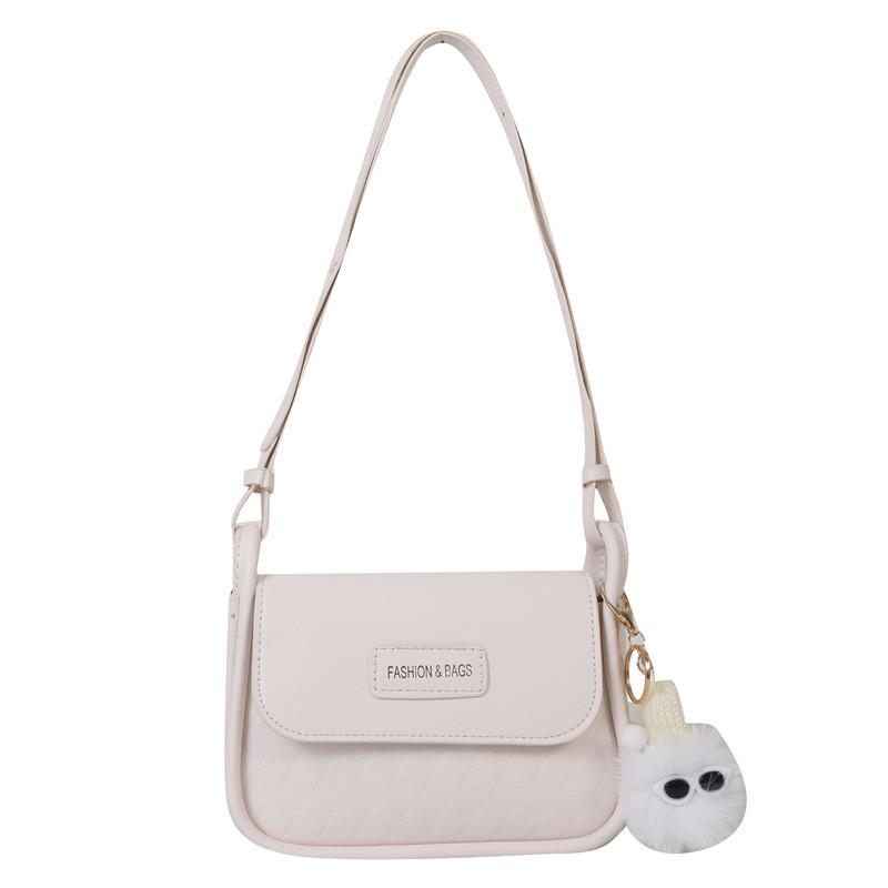 Trendy Minimalist Small Square Bag For Women Street Style Pu Leather Handbag
