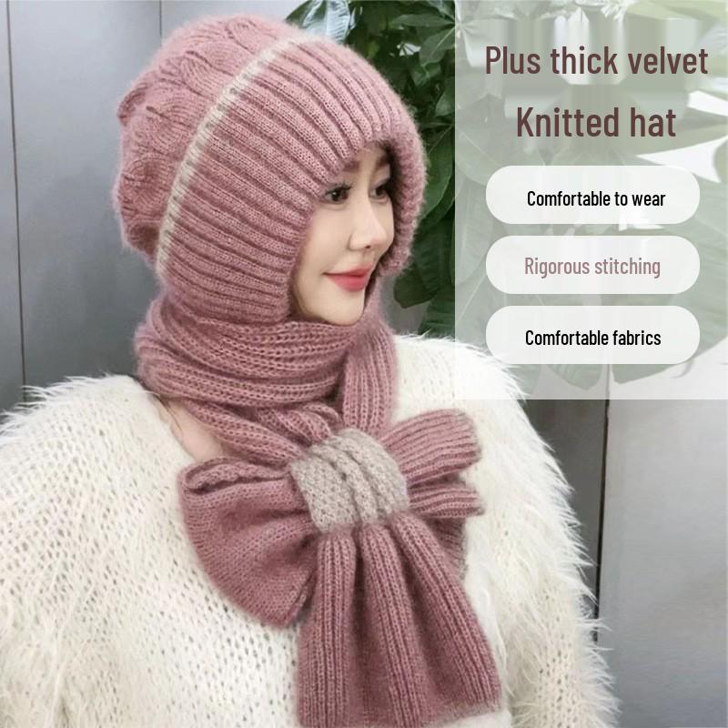 

Эксклюзивное предложение для новичков: Женская вязаная шапка-бини из беличьего бархата – Теплая, универсальная и непродуваемая для осени/зимы.