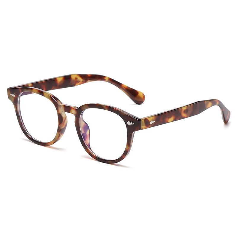 Japanese & Korean Retro Prescription Eyeglass Frames for Men & Women - Trendy Literary Style with Plain or Custom Lenses
