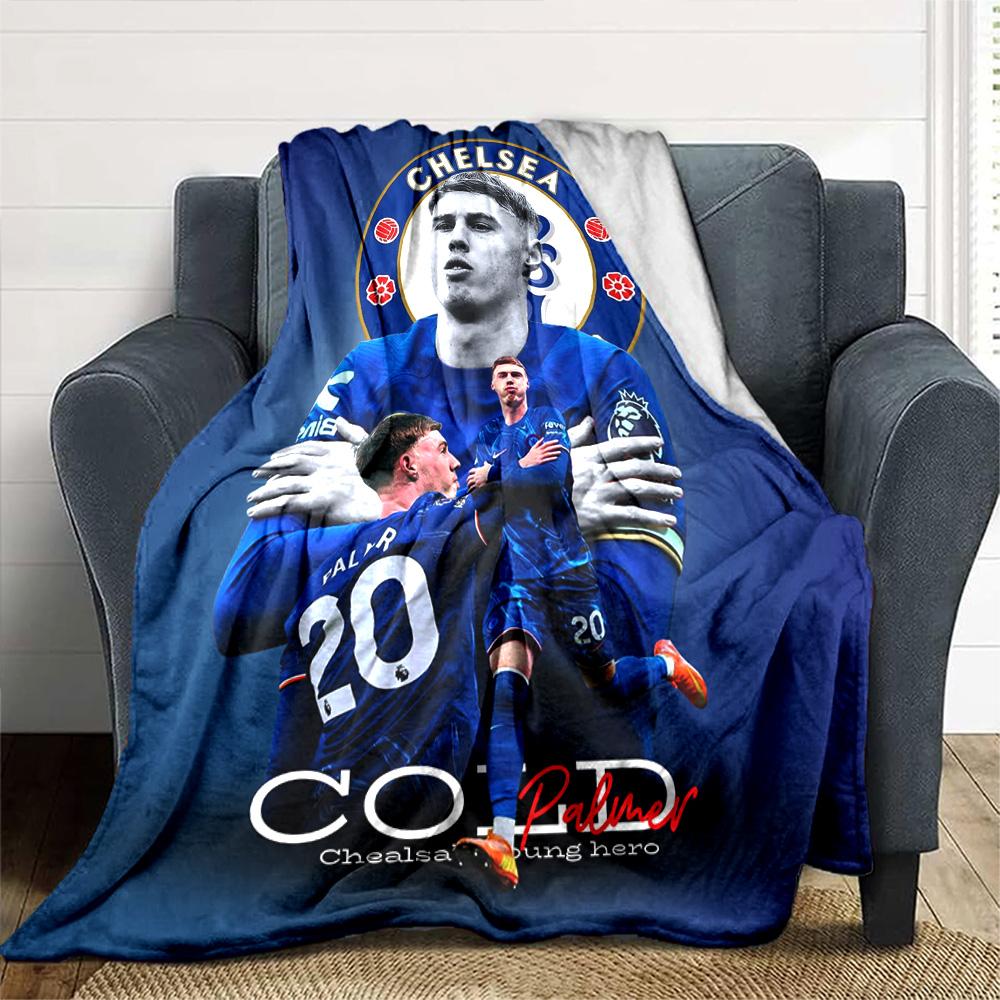 Chelsea Fc Football Player Blanket Warmthful Decor Suitable for Bedding Office Chair Sofa for All Seasons Stylish Decor