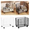 Laundry Cart with Wheels for Bedroom And Laundry Space Clothes Storage Organizer Portable Foldable Trolley for Home Use
