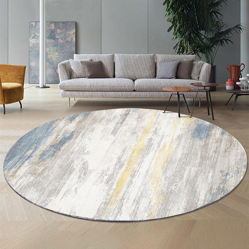 Round Carpet Floor Mat Office Swivel Chair Mat Living Room Coffee Table Mat Bedroom Bedside Carpet