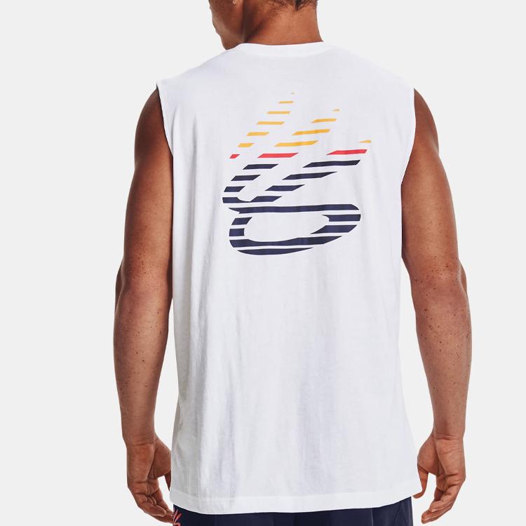 Under Armour CURRY Tank Top Men's White 1372507-100