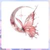 Waterproof Butterfly Tattoo Stickers Moon Pattern Flower Tattoo Stickers  Female