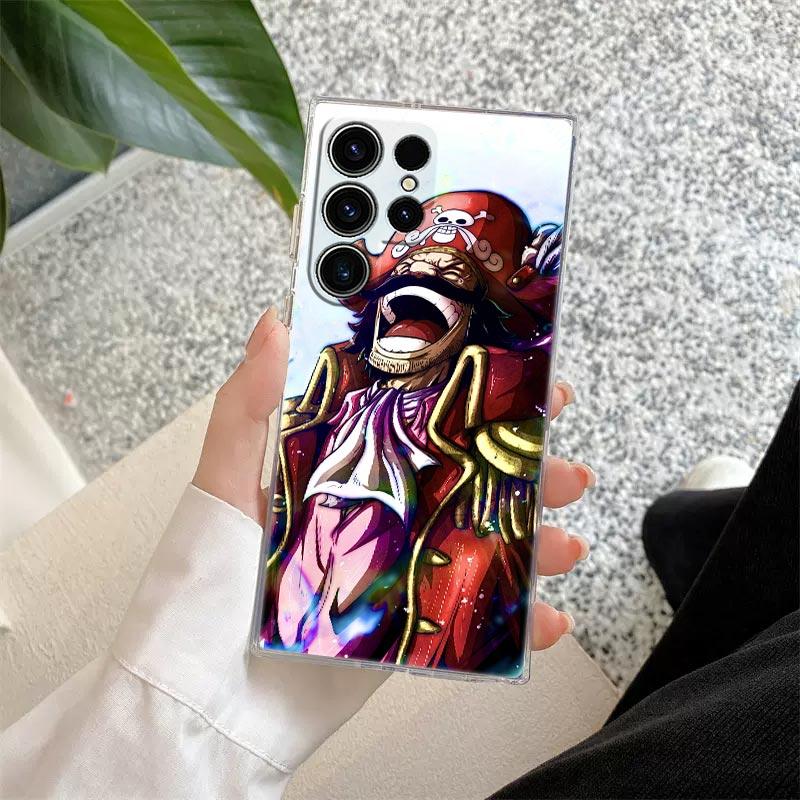 Anime O-One Piece Shanks Luffy S26 Ultra Case For Samsung Galaxy S25 S26 S24 S23 Ultra S22 S20 Plus S21 FE A57 Clear Phone Cover