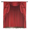 Red Stage Art Tulle Curtains For Living Room Home Decor Sheer Voile Window Drapes Kitchen