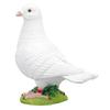 Artificial White Doves Ornament High Simulation Resin White Feather Birds Ornaments for Garden Home Decoration Head