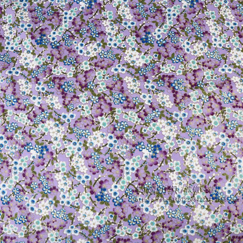 

Японская хлопковая ткань с изображением цветущей вишни для подарочной коробки ручной работы и кимоно