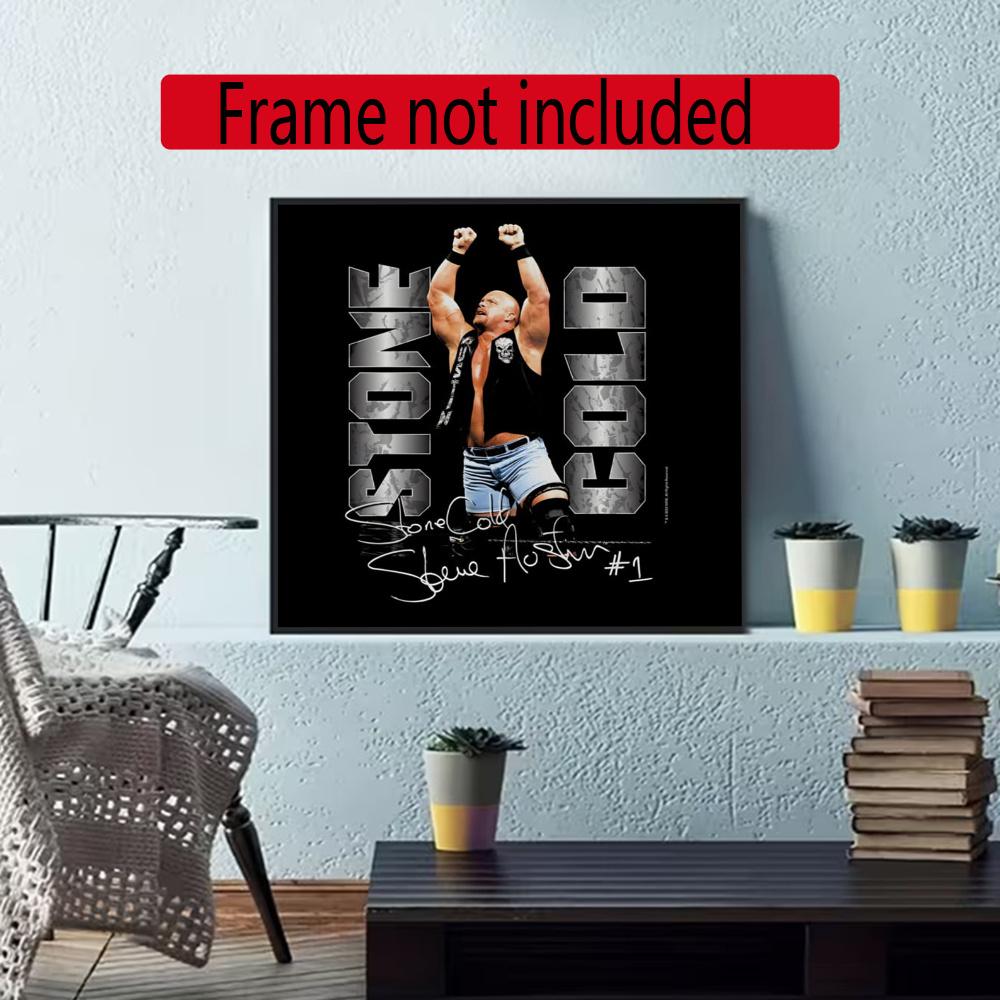 Stone Cold Steve Austin 5D Diamond Painting Round Diamond Rhinestones Mosaic Diamond Embroidery Wall Paintings Rhinestones Gift Frameless