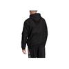 Adidas Solid Color Logo Print Half-Zip Hooded Jacket Men Outerwear Black FQ5140