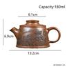 Tradition Yixing Handmade Purple Clay Teapot Chinese Hand-carved Landscape Tea Pot Beauty Tea Infuser Kettle Zisha Tea Set 180ml