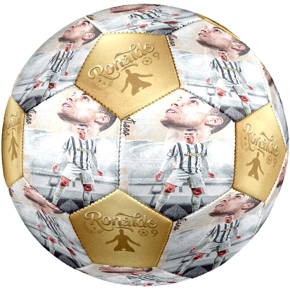 Ronaldo's Juventus Celebration Size 5 Soccer Ball Machine-Stitched Indoor/Outdoor Universal Football perfect gift for sports enthusiasts