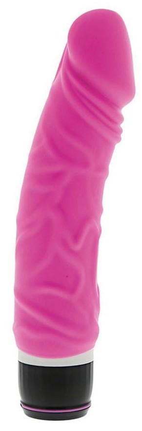 Gode vibrant Classic Silicone 15 x 4 cm Rose - Seven Creation - Girly