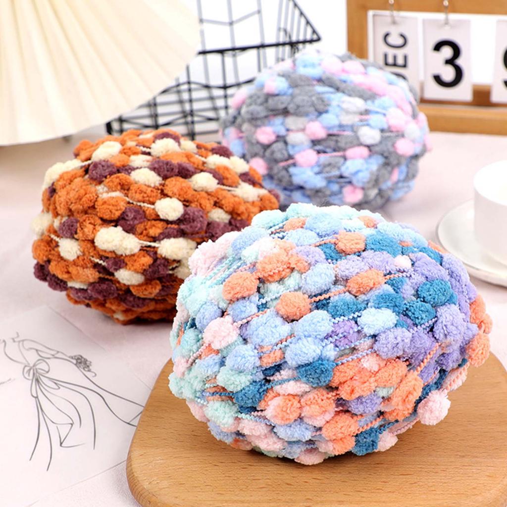 Filato per Uncinetto Morbido Filato Delizioso Filato Colorato per Lavoro a Maglia Filato per Tessitura per Maglia Sciarpa Maglione Artigianato all'Uncinetto 100g/Rotolo