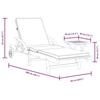 VidaXL Chaise Longue with Cushion and Table Solid Acacia Wood, Sunbed, Outdoor Lounge Chair, Daybed 3206362