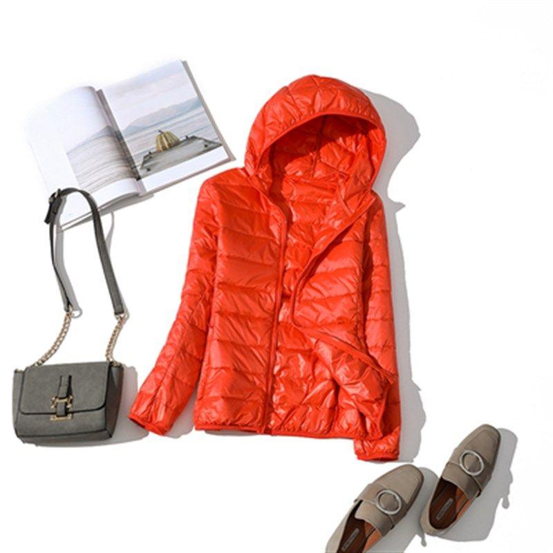 90% Ultra-light Plus Size Thin Down Jacket Women 2020 Autumn