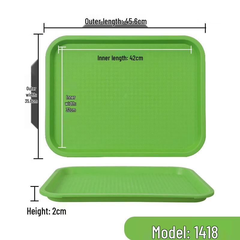 Commercial Rectangular Plastic Serving Trays