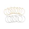 20pcs/lot Gold Stainless Steel Big Circle Wire Hoops Loop Earrings High Quality for DIY Dangle Earring Jewelry Making Supplies