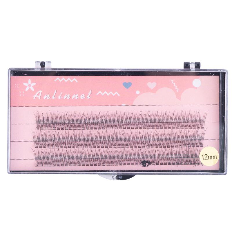 Fishtail Self-Application False Eyelashes: Natural Style Single Cluster Extensions
