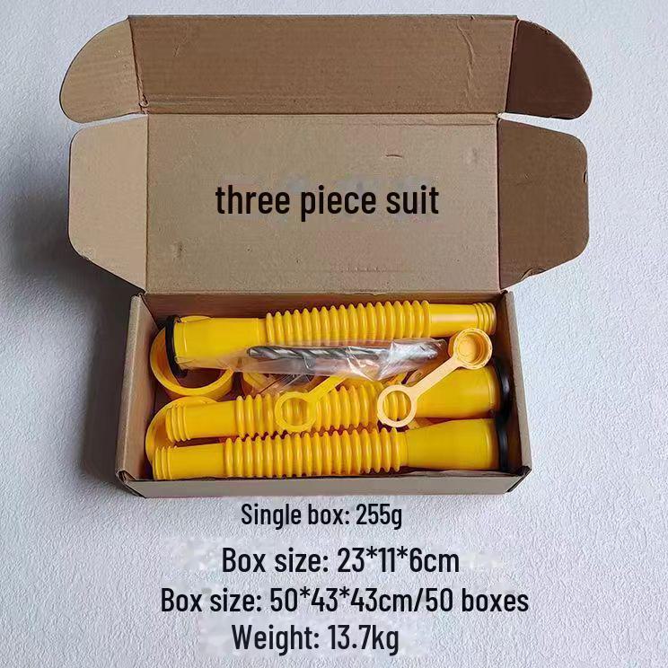 Hexagonal Nut Threaded Pipe for Fuel Tank: Guide Pipe Plastic Iron Barrel Accessories for Pouring Oil